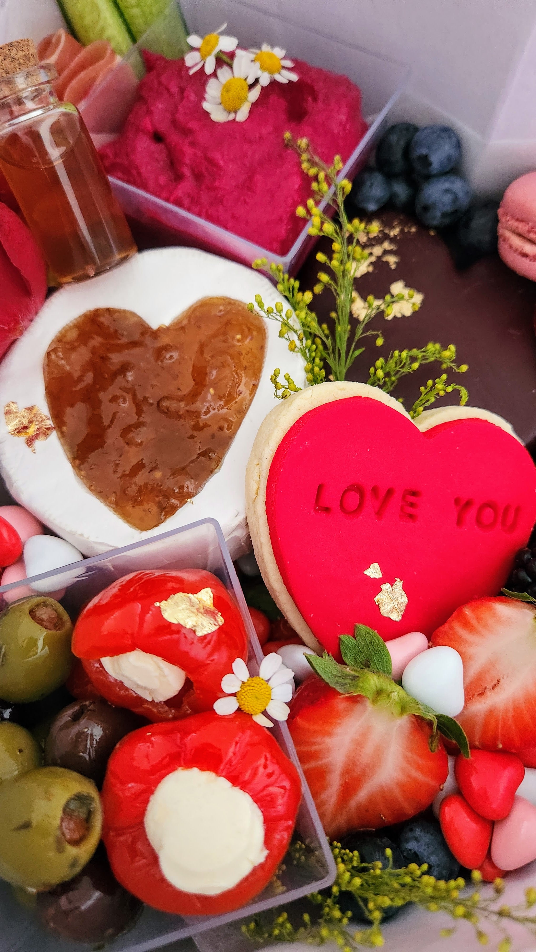Valentine's Day Heart-Shaped Grazing Box